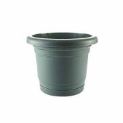 Akyüz Plastik Troy Tabaklı Saksı 28 Cm 7 Litre Yeşil