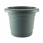 Akyüz Plastik Troy Tabaklı Saksı 50 cm 41 Litre Yeşil