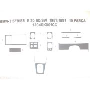 Bmw E30 1987-1991 Arası 10 Parça Piano Black Torpido Kaplama