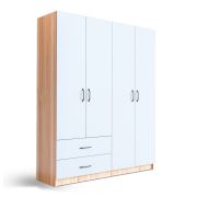 KA1000 Bade 4 Kapılı 2 Çekmeceli Gardırop 145x52x180 cm