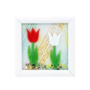 Gerok Dekoratif Füzyon Camlı Çerçeve 18x18 cm