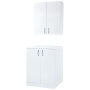 Karen Çamaşır Makinesi Dolabı Alt Üst Set 90 cm
