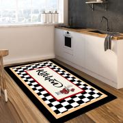 Kozzy Home Yıkanabilir Kaymaz Taban Halı Siyah-Beyaz RFE6808 80x150 cm