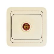 Makel Mimoza Tv Anten Prizi Geçişli Krem/Krem Mimoza-25007