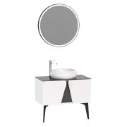 Nplus Tucson 80 cm Beyaz Lavabolu Banyo Dolabı