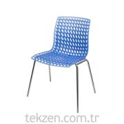 MISAFIR SANDALYE DEKORATIF MAVI 52x56,5x78 cm MK 1079