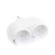 Tek-iş 2'li Topraklı Fiş/Priz Beyaz - 00615