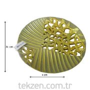 Dekoratif İşlemeli Tabak 31x4 cm HS12412-1A