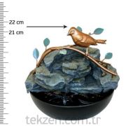 Tekzen Home Dekoratif Süs Havuzu Kuşlu 21,5 cm