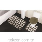 Flora Banyo Paspas Tk 3'lü Polip Polyester 60x100 ba4248