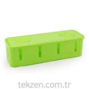 Tekzen Dekoratif Priz Kutusu Yeşil