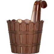 TEHŞİR ÜRÜNÜ Violet Bambu Desenli Plastik Askılı Saksı 600 cc
