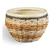 Seramik - Rattan Saksı Küçük VT.9358
